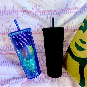 🧜‍♀️ Mermaid & Black Matte Studded combo